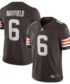 Alternative view of Baker Mayfield Cleveland Browns Nike Vapor Limited Player Jersey - Brown