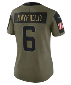 Baker Mayfield Cleveland Browns Nike Women's 2021 Salute to Service Limited Player Jersey - Olive - Image 4