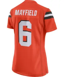 Baker Mayfield Cleveland Browns Nike Women's Player Game Jersey - Orange - Image 3