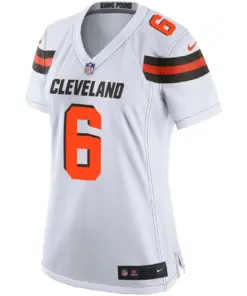 Baker Mayfield Cleveland Browns Nike Women's Player Game Jersey - White - Image 3