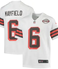 Baker Mayfield Cleveland Browns Nike Youth Alternate 1946 Collection Game Jersey - White