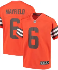 Alternative view of Baker Mayfield Cleveland Browns Nike Youth Inverted Team Game Jersey - Orange