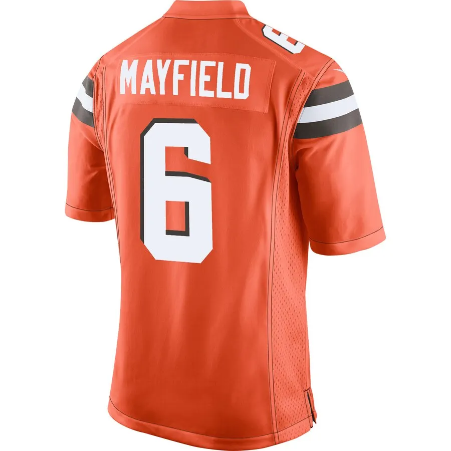 Baker Mayfield Cleveland Browns Nike Youth Player Game Jersey - Orange - Image 3