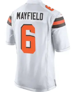Baker Mayfield Cleveland Browns Nike Youth Player Game Jersey - White - Image 3
