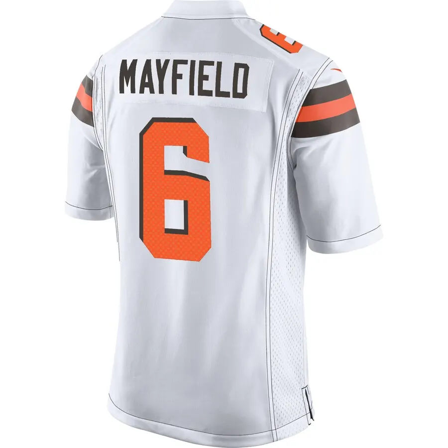 Baker Mayfield Cleveland Browns Nike Youth Player Game Jersey - White - Image 3