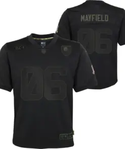 Baker Mayfield Cleveland Browns Nike Youth 2020 Salute to Service Game Jersey - Black