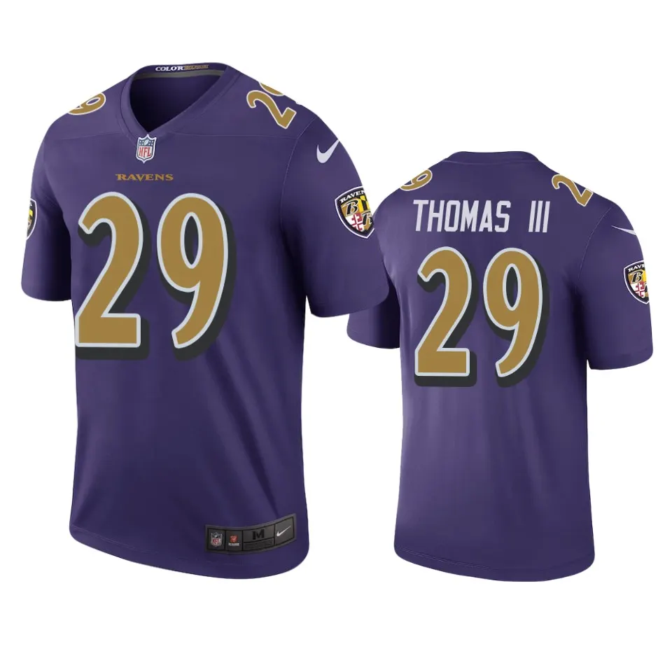 Earl Thomas Baltimore Ravens Nike Color Rush Legend Jersey - Purple