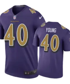 Kenny Young Baltimore Ravens Nike Color Rush Jersey - Purple