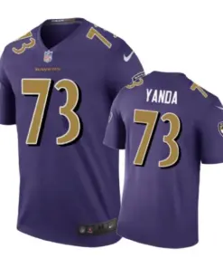 Marshal Yanda Baltimore Ravens Nike Color Rush Jersey - Purple