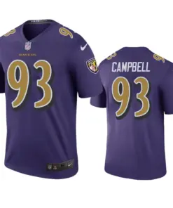 Calais Campbell Baltimore Ravens Nike Color Rush Legend Jersey - Purple