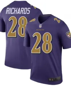 Jordan Richards Baltimore Ravens Nike Color Rush Legend Jersey - Purple