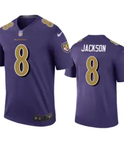 Lamar Jackson Baltimore Ravens Nike Color Rush Legend Jersey - Purple