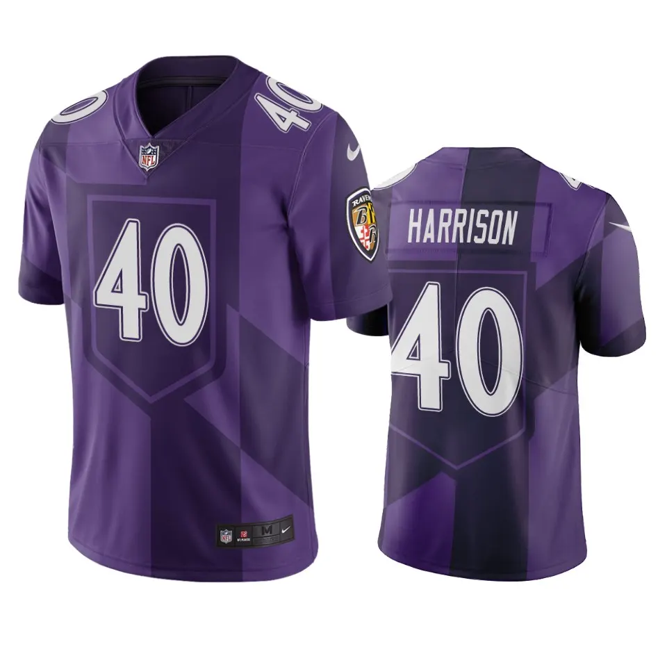 Malik Harrison Baltimore Ravens Nike City Edition Vapor Limited Jersey - Purple