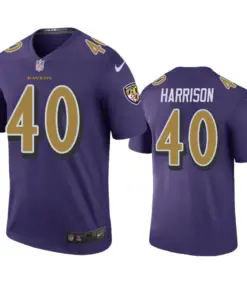 Malik Harrison Baltimore Ravens Nike Color Rush Legend Jersey - Purple