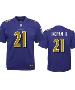 Mark Ingram Baltimore Ravens Nike Color Rush Game Jersey - Purple