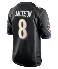 Lamar Jackson Baltimore Ravens Nike Alternate Game Jersey - Black - Lamar Jackson Mens - Black - Image 3