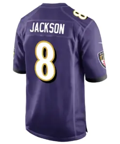 Lamar Jackson Baltimore Ravens Nike Home Game Jersey - Purple - Lamar Jackson Mens - Purple - Image 2