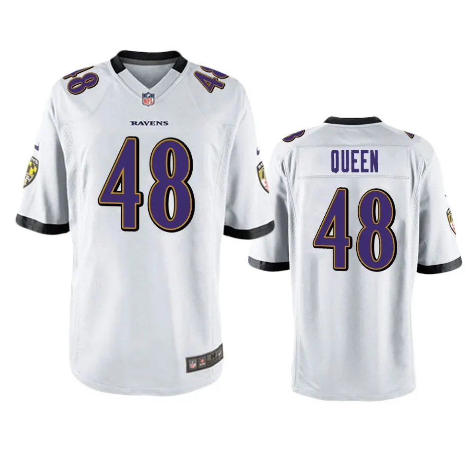 Patrick Queen Baltimore Ravens Nike 2020 NFL Draft Game Jersey - White