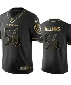 Tim Williams Baltimore Ravens Nike 2019 Golden Edition Vapor Untouchable Limited Jersey - Anthracite