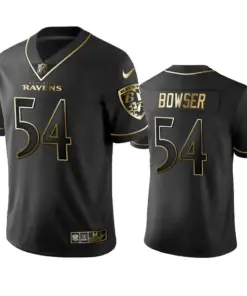 Tyus Bowser Baltimore Ravens Nike 2019 Golden Edition Vapor Untouchable Limited Jersey - Anthracite