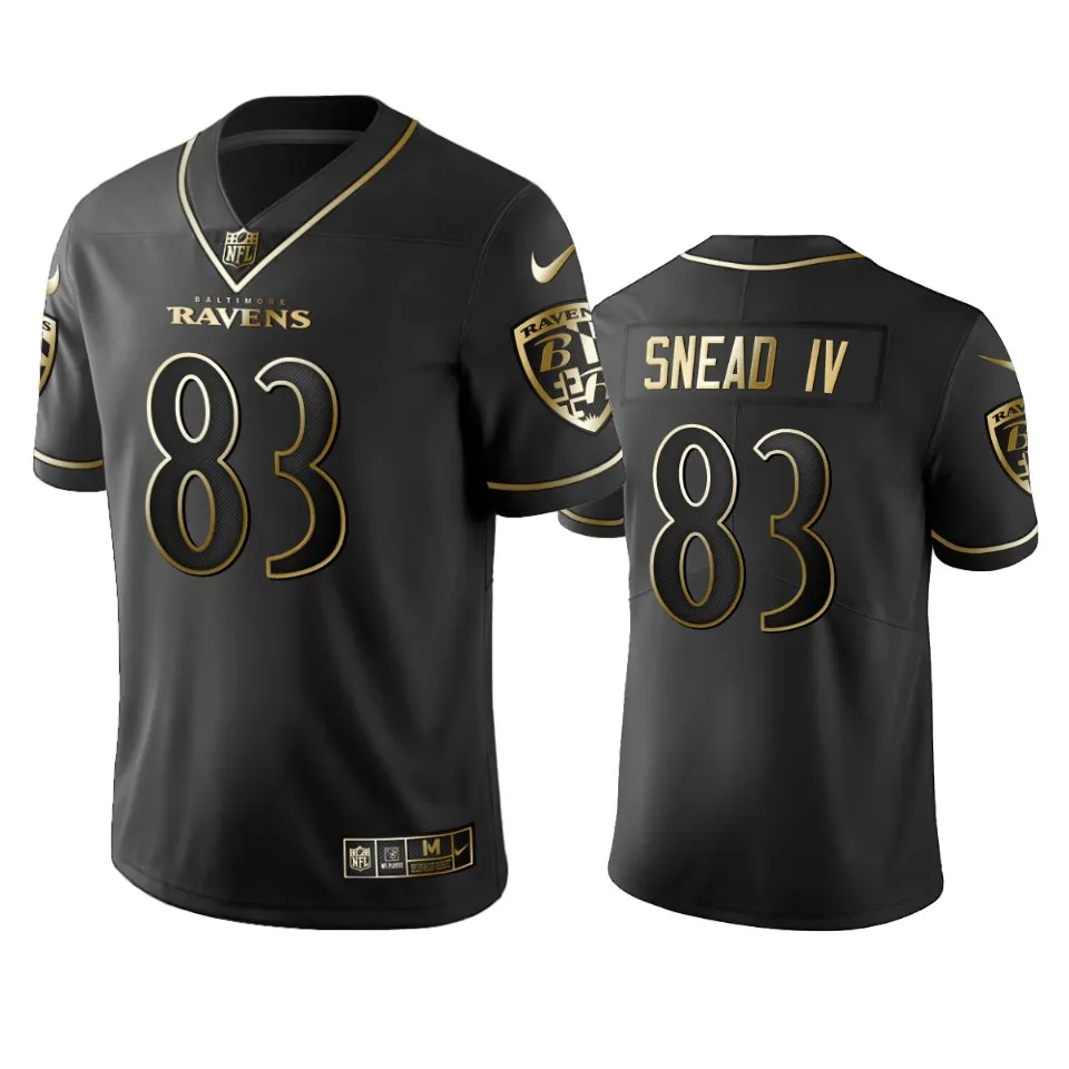 Willie Snead IV Baltimore Ravens Nike 2019 Golden Edition Vapor Untouchable Limited Jersey - Anthracite