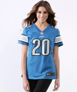 Alternative view of Barry Sanders Detroit Lions Nike Women's Retired Player Game Jersey - Powder Blue