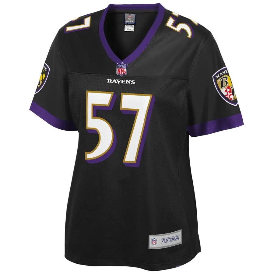 Bart Scott Baltimore Ravens NFL Pro Line Women's Retired Player Jersey - Black - Image 2