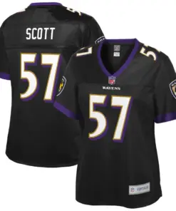 Bart Scott Baltimore Ravens NFL Pro Line Women's Retired Player Jersey - Black