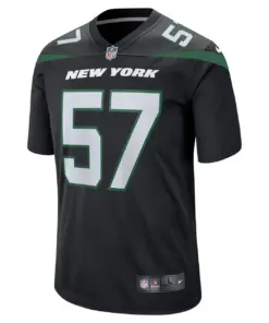 Bart Scott New York Jets Nike Retired Player Jersey - Black - Image 3