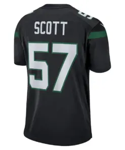 Bart Scott New York Jets Nike Retired Player Jersey - Black - Image 4