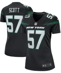 Alternative view of Bart Scott New York Jets Nike Women's Retired Player Jersey - Black
