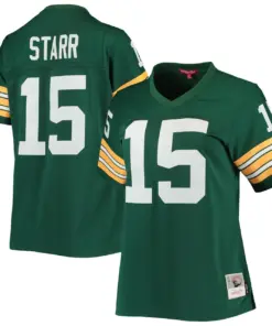 Bart Starr Green Bay Packers Mitchell & Ness Women's 1967 Legacy Replica Player Jersey - Green