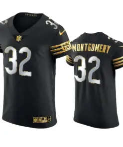David Montgomery Chicago Bears Nike Golden Edition Vapor Elite Jersey - Black