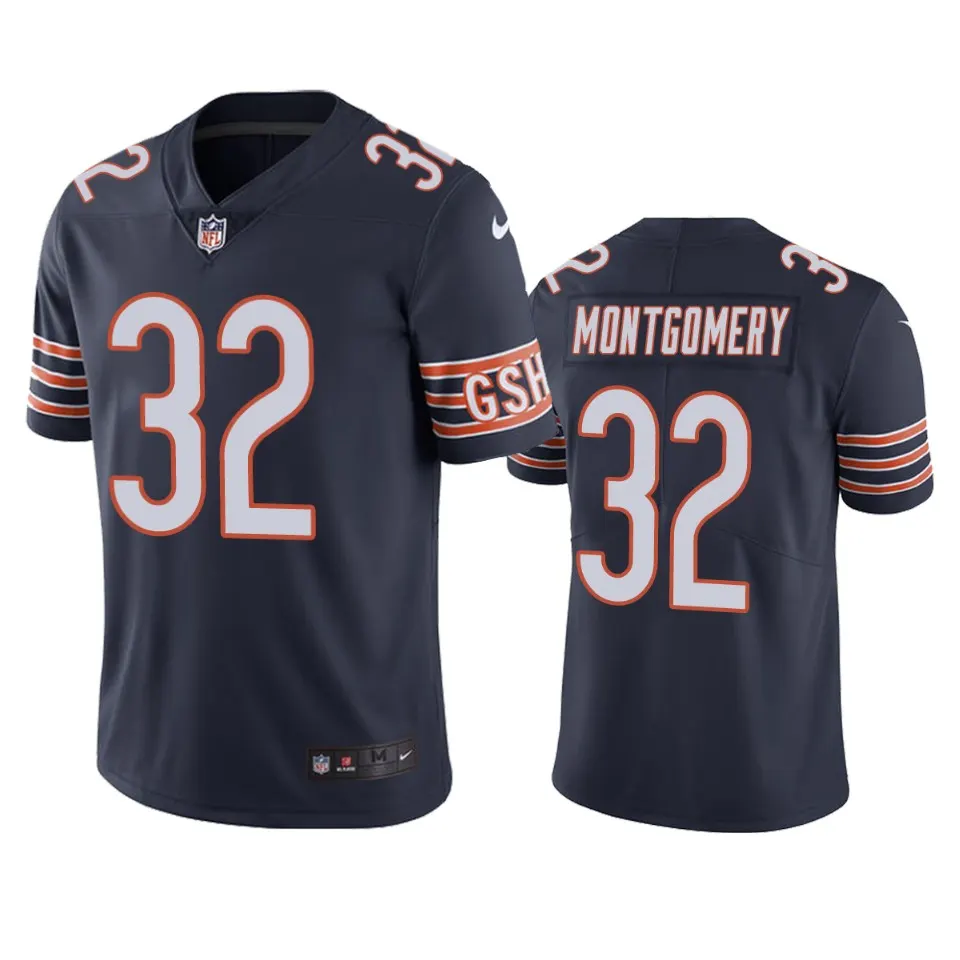 David Montgomery Chicago Bears Nike Color Rush Limited Jersey - Navy