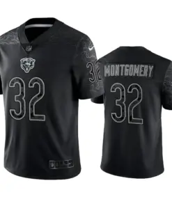 David Montgomery Chicago Bears Nike RFLCTV Limited Jersey - Black