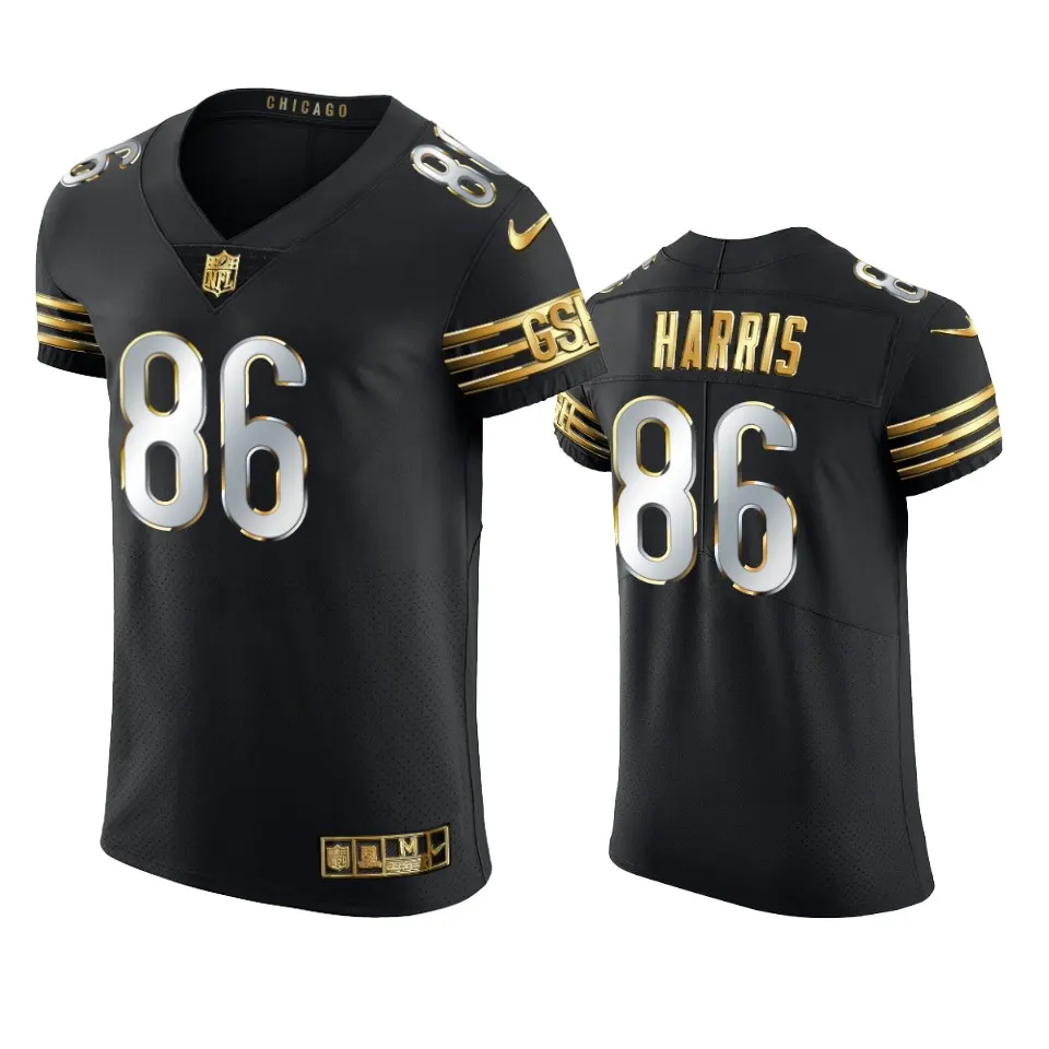 Demetrius Harris Chicago Bears Nike Golden Edition Vapor Elite Jersey - Black
