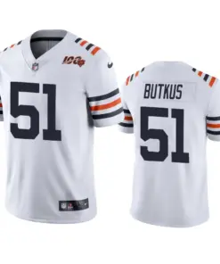 Dick Butkus Chicago Bears Nike Alternate Classic 100th Season Limited Jersey - White