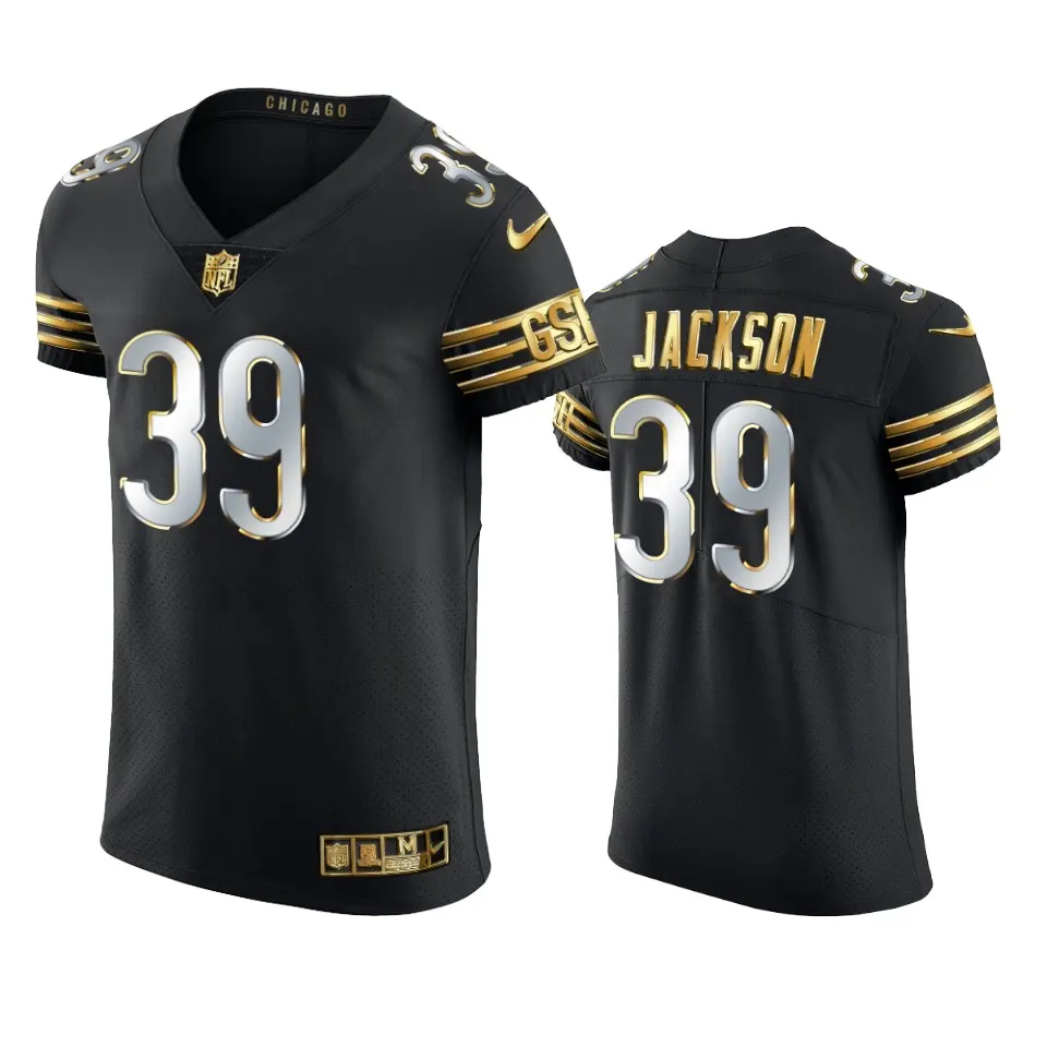 Eddie Jackson Chicago Bears Nike Golden Edition Vapor Elite Jersey - Black