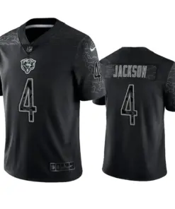 Eddie Jackson Chicago Bears Nike RFLCTV Limited Jersey - Black