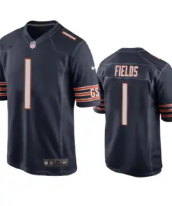 Justin Fields Chicago Bears Nike 2021 NFL Draft Game Jersey - Navy