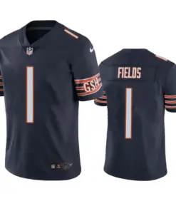 Justin Fields Chicago Bears Nike 2021 NFL Draft Vapor Limited Jersey - Navy