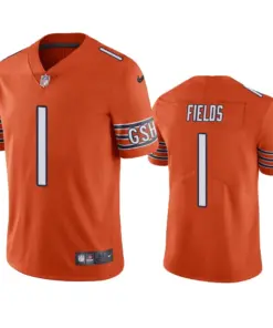 Justin Fields Chicago Bears Nike 2021 NFL Draft Vapor Limited Jersey - Orange