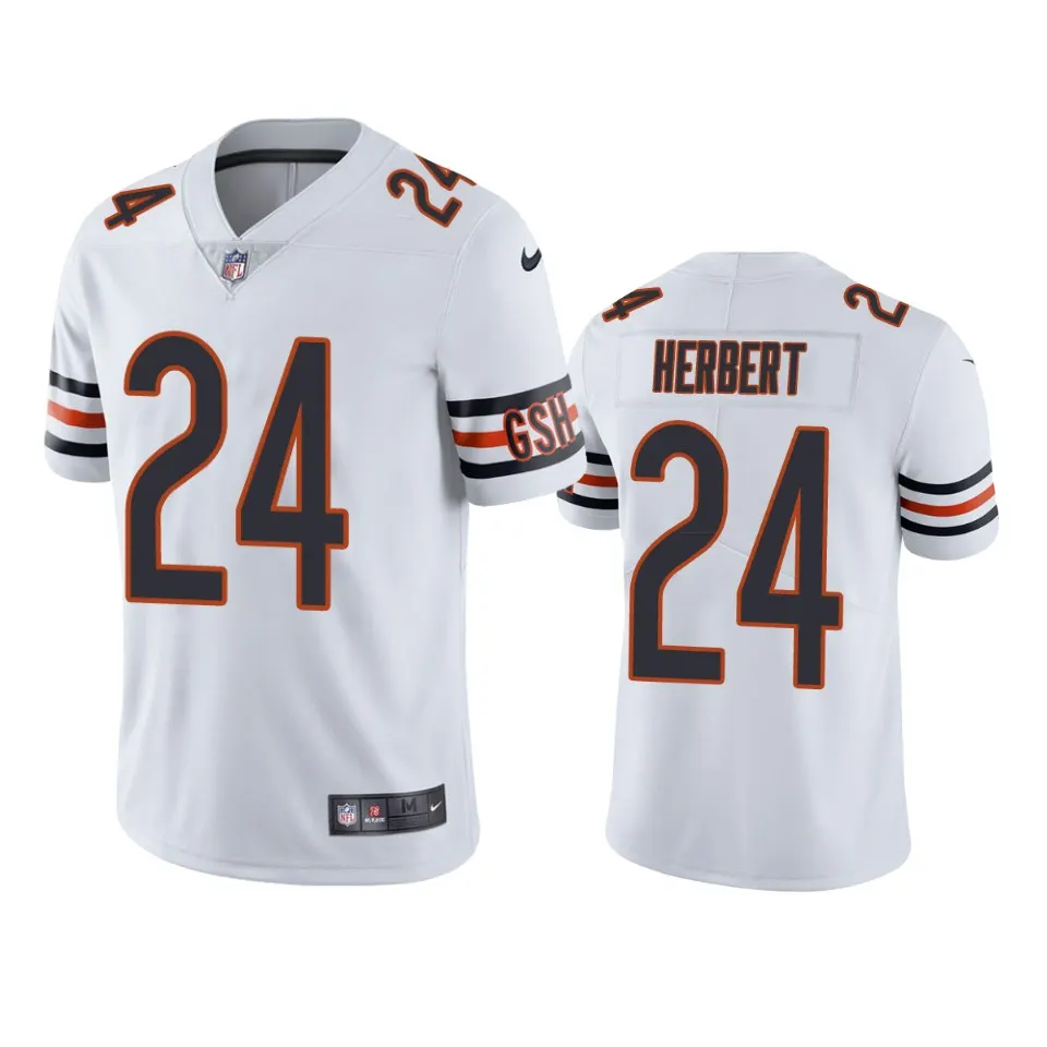 Khalil Herbert Chicago Bears Nike Vapor Limited Jersey - White