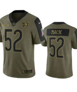 Khalil Mack Chicago Bears Nike 2021 Salute to Service Limited Jersey - Olive