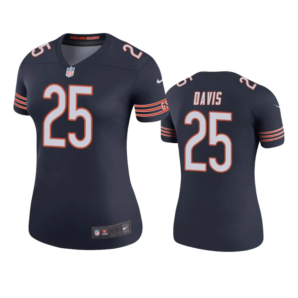 Mike Davis Chicago Bears Nike Women's Color Rush Legend Jersey - Navy