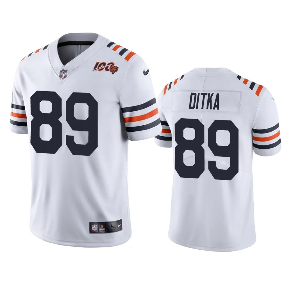 Mike Ditka Chicago Bears Nike Alternate Classic 100th Season Limited Jersey - White