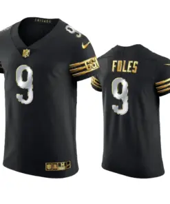 Nick Foles Chicago Bears Nike Golden Edition Vapor Elite Jersey - Black