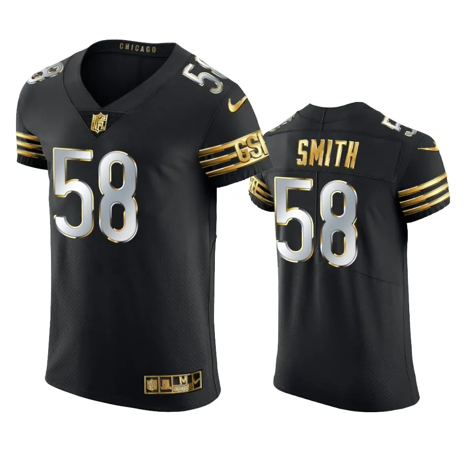 Roquan Smith Chicago Bears Nike Golden Edition Vapor Elite Jersey - Black