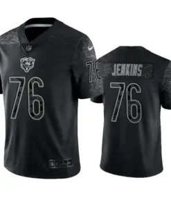 Teven Jenkins Chicago Bears Nike RFLCTV Limited Jersey - Black