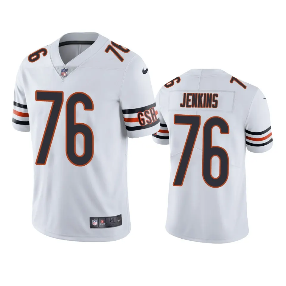 Teven Jenkins Chicago Bears Nike Vapor Limited Jersey - White